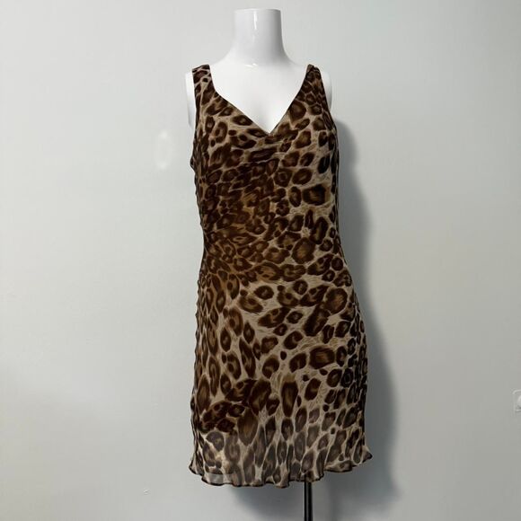 Vintage leopard print mini Dress - Picture 1 of 6